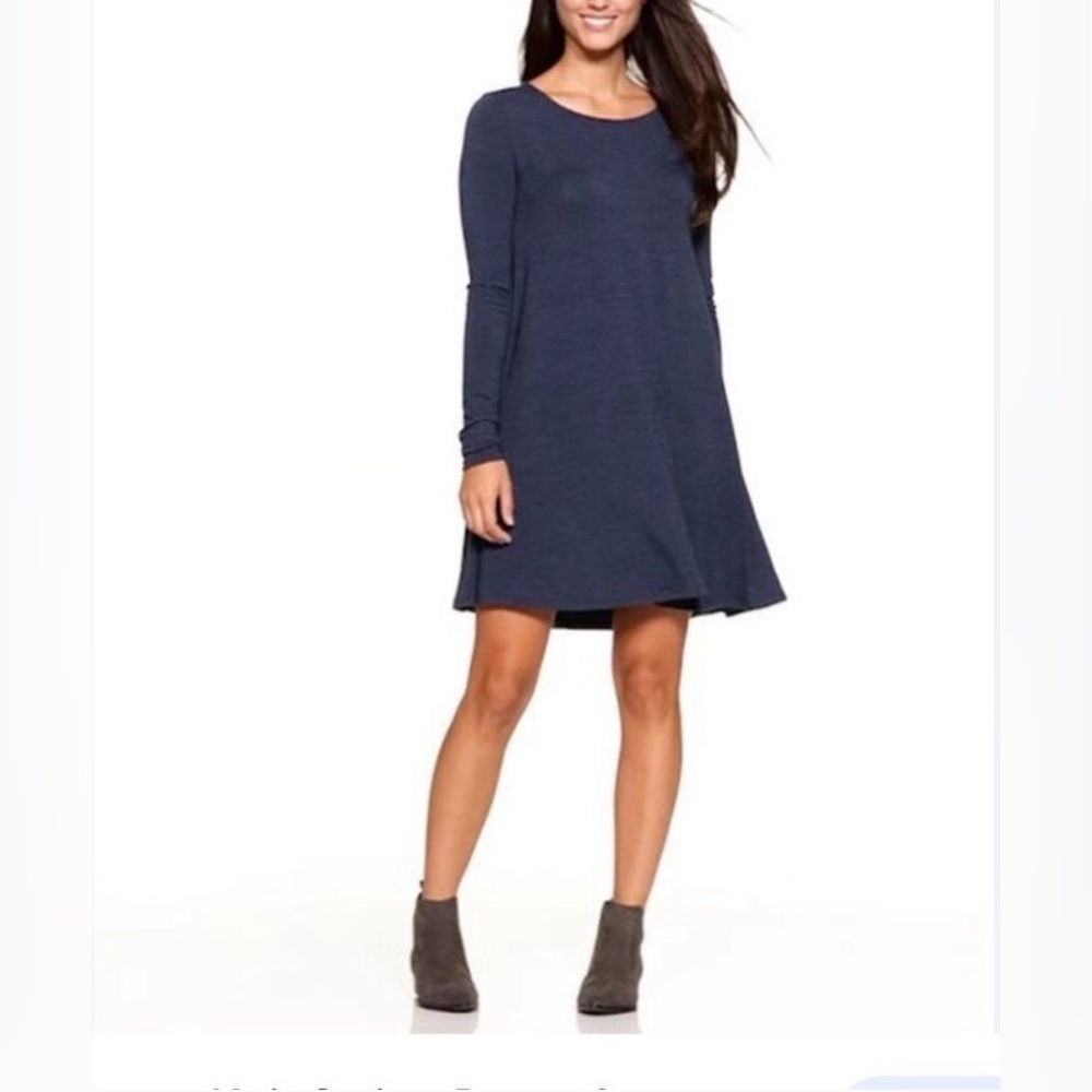 OLD NAVY Woman Jersey-Knit Swing Blue Dress Size S